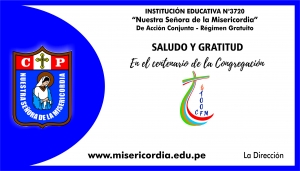 SALUDO Y GRATITUD a la Congregaci&oacute;n Hijas de la Misericordia