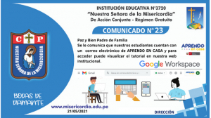 Acceso a correo de APRENDO EN CASA