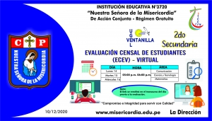 Comunicado SEGUNDO SECUNDARIA