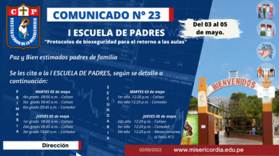 I ESCUELA DE PADRES