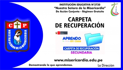 CARPETA DE RECUPERACI&Oacute;N SECUNDARIA